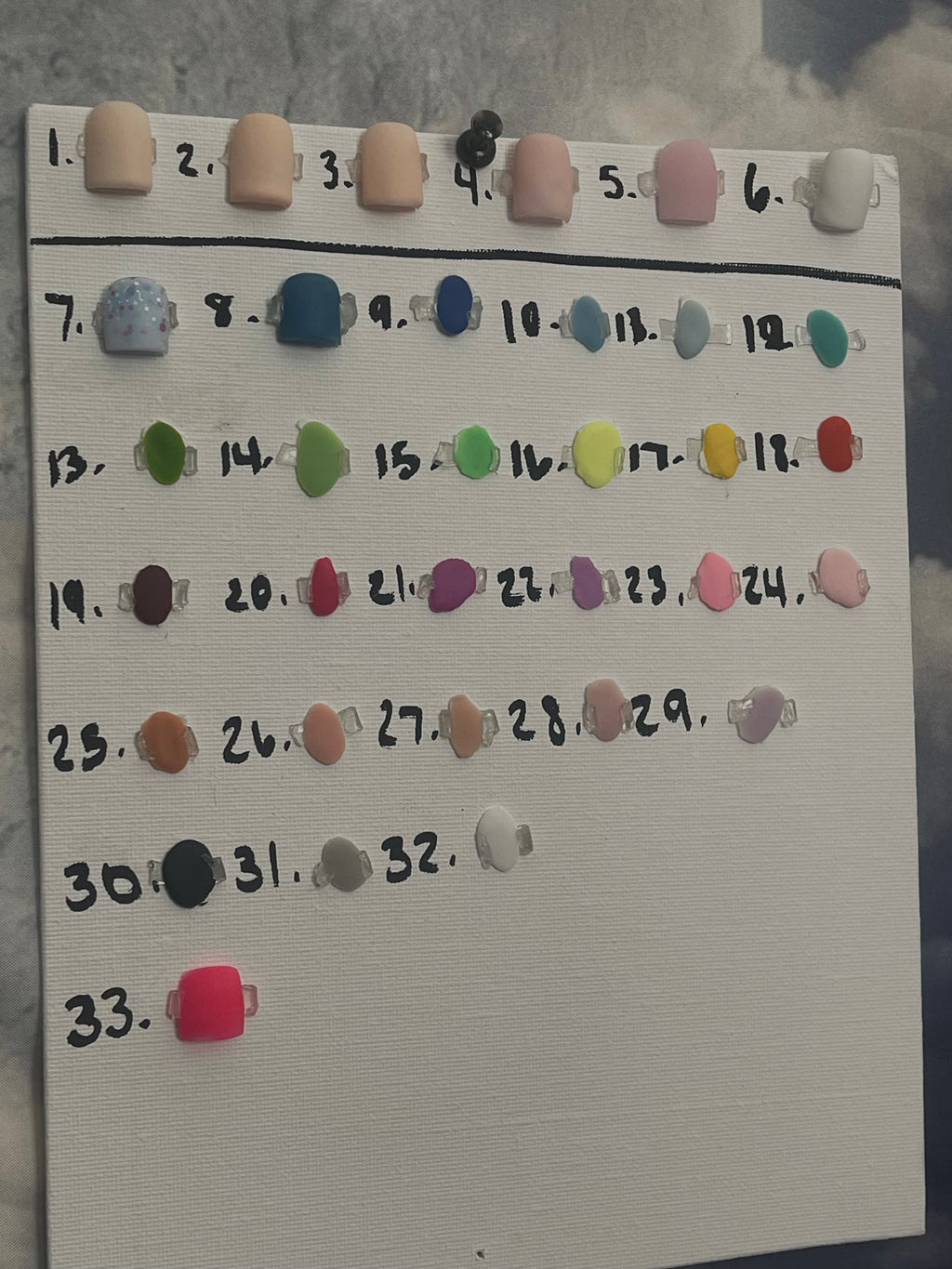 Acrylic set of your choice